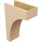 Ekena Millwork 8"W x 16"D x 24"H Classic Stockport Rough Cedar Woodgrain TimberThane Corbel, Primed Tan CORUR08X16X24STORCPR - alternate 4